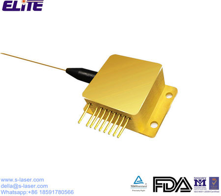 FDA Certified 635nm 400mw High Power Butterfly Fiber Laser Module with 50um-400um Core Fiber for Industry