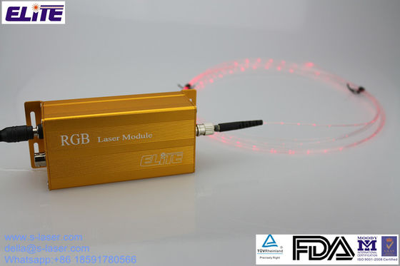 FDA Certify 3mw RGB Fiber laser Module with ST Connector, Solution for Bendable Laser Fibe