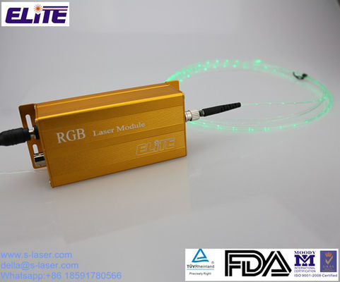 FDA Certify 3mw RGB Fiber laser Module with ST Connector, Solution for Bendable Laser Fibe