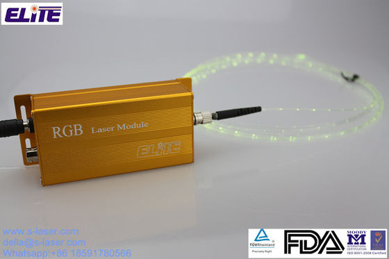 FDA Certify 200mw RGB Fiber laser Module ST Connector, Solution for Bendable Laser Fib