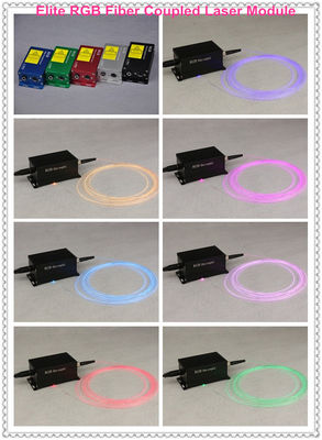 Elite 250mw RGB Fiber Coupled Laser Module for Corning Light Diffusing Fiber ST Connector
