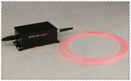Elite 250mw RGB Fiber Coupled Laser Module for Corning Light Diffusing Fiber ST Connector