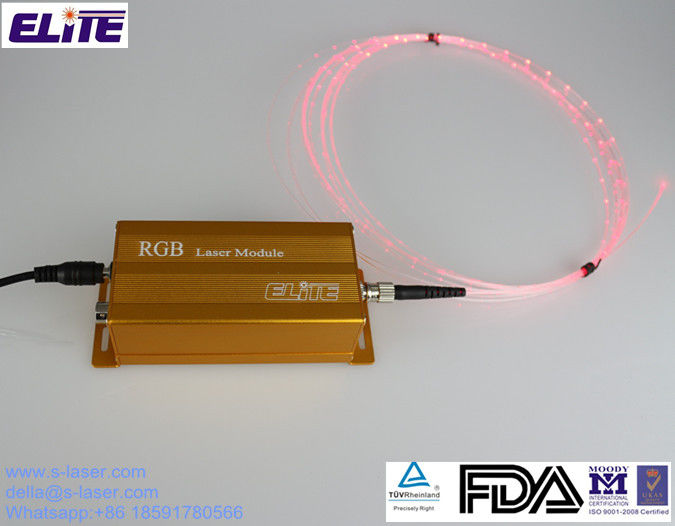 FDA Certify 3mw RGB Fiber laser Module FC Connector, Solution for Bendable Fiber Line