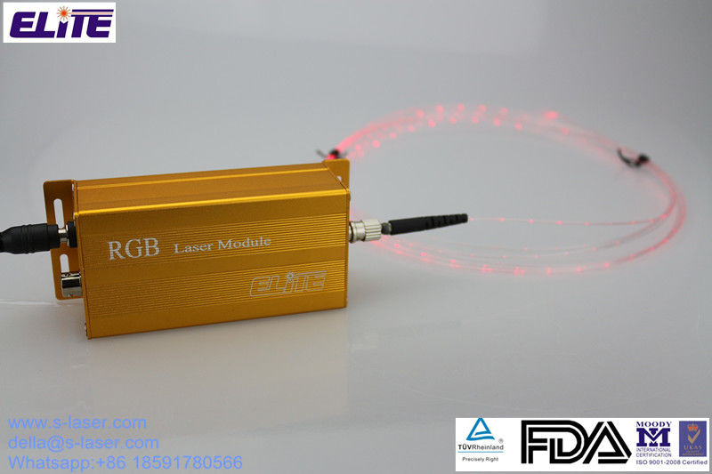 FDA Certify 3mw RGB Fiber laser Module with ST Connector, Solution for Bendable Laser Fibe