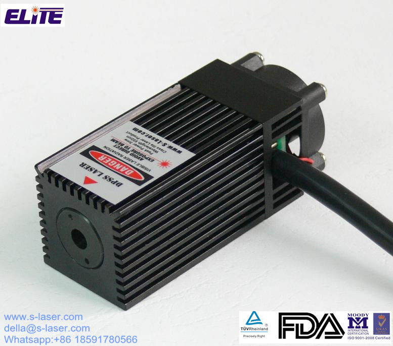 Customized FDA Certify 532nm 500mw DPSS Green Laser Module with TEC Cooler&amp;TTL Modulation